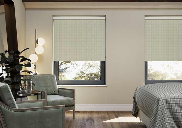 Emily Bond George Stripe, Sage - Roller Blind - Image 3